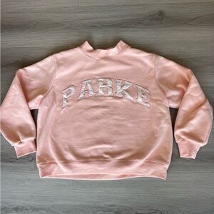 Parke pink mockneck